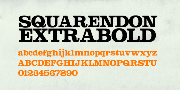 Highlighting the Squarendon font family.
