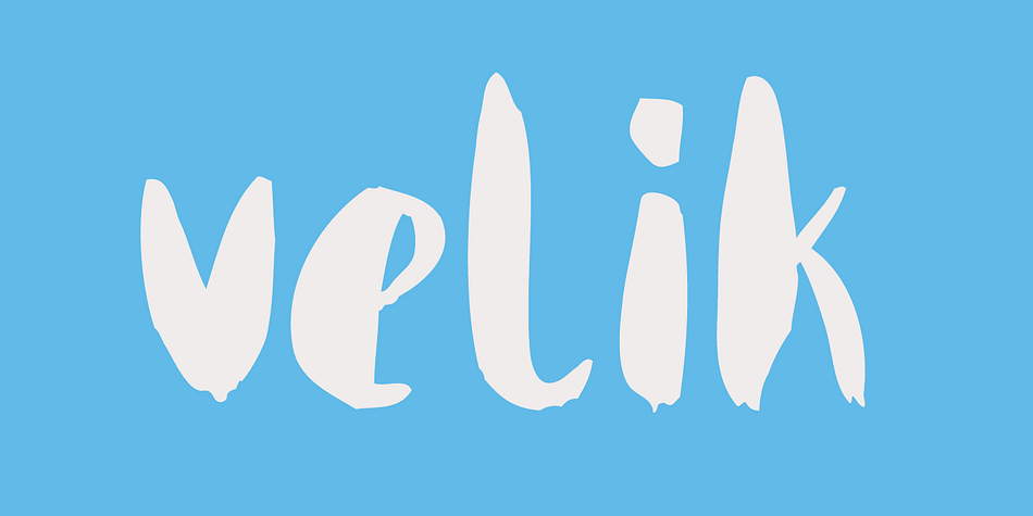 Velik is a hand drawn typeface, originally painted in ink and translated into a digital format for you to work and play with.