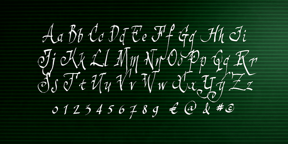 Displaying the beauty and characteristics of the Sinistersam font family.