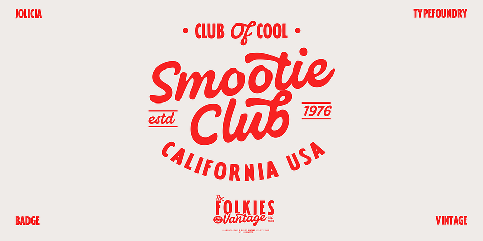 With its gritty letterforms, vintage textures, and worn edges, Folkies Vantage gives a sense of age and soul.