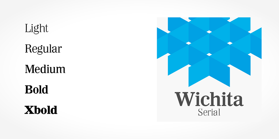 Highlighting the Wichita Serial font family.