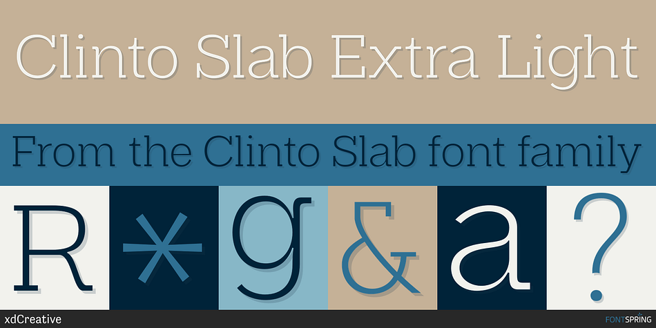 Clinto Slab Extra Light Font