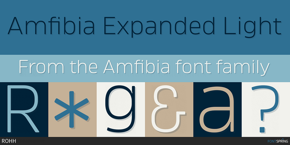 Amfibia Expanded Light Font