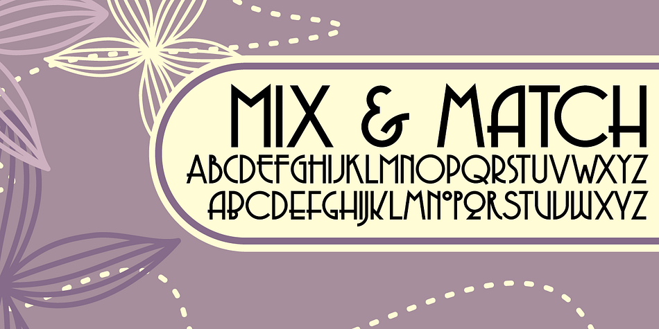 Uppercase only, but with alternate letterforms in the lowercase positions.