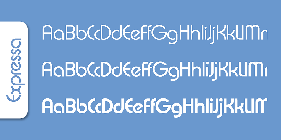 Emphasizing the favorited Expressa Serial font family.