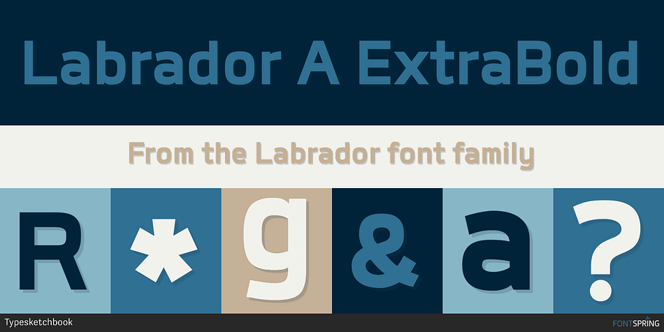 Labrador A ExtraBold Font