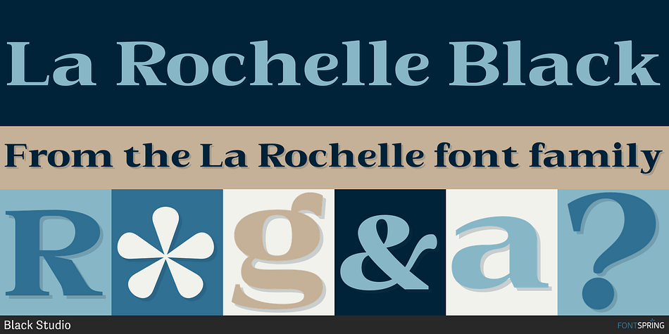 La Rochelle Black Font