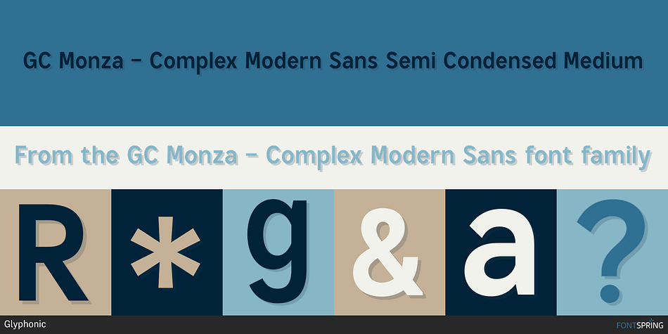 GC Monza - Complex Modern Sans Font