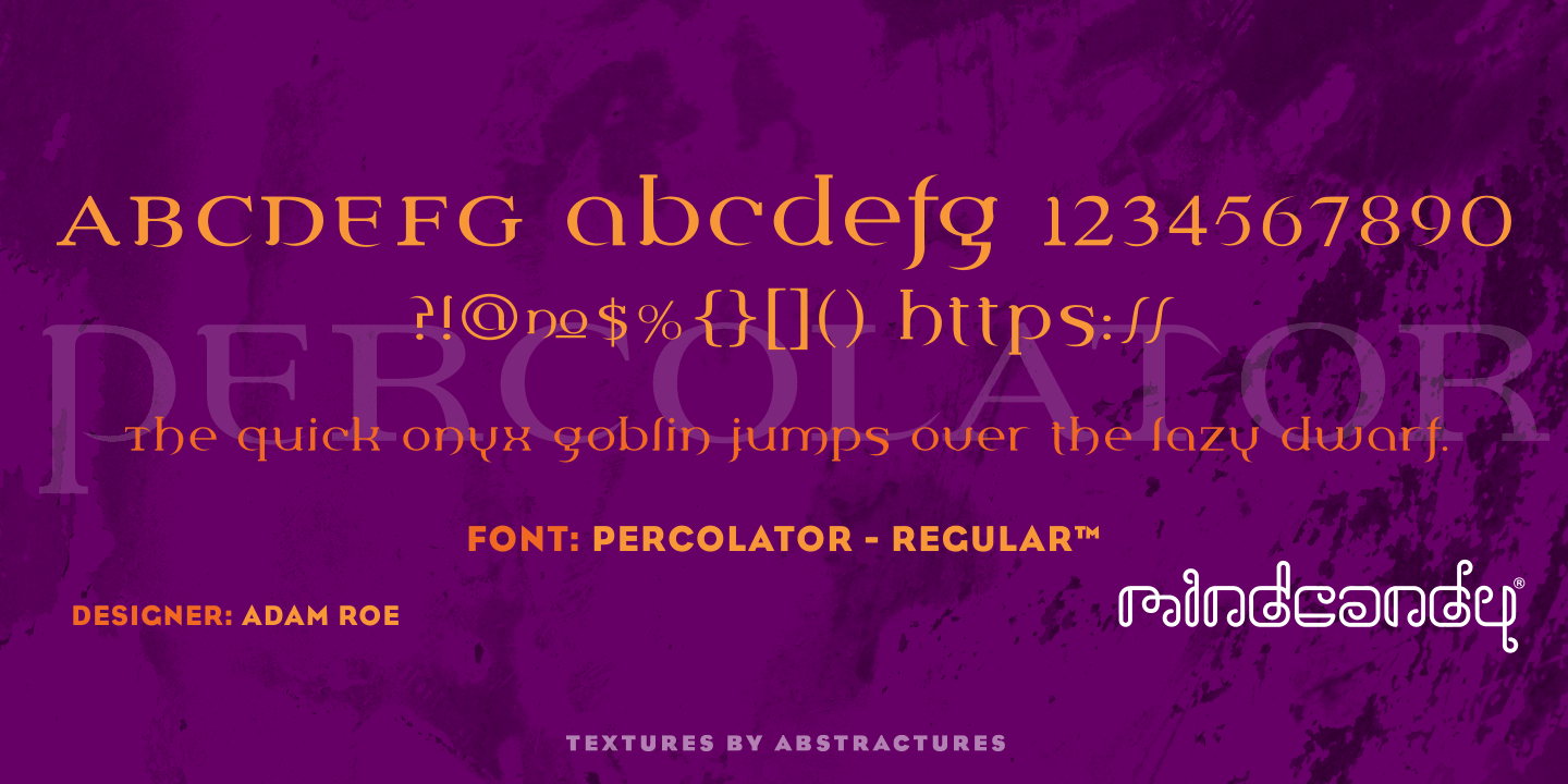 Percolator™ Font