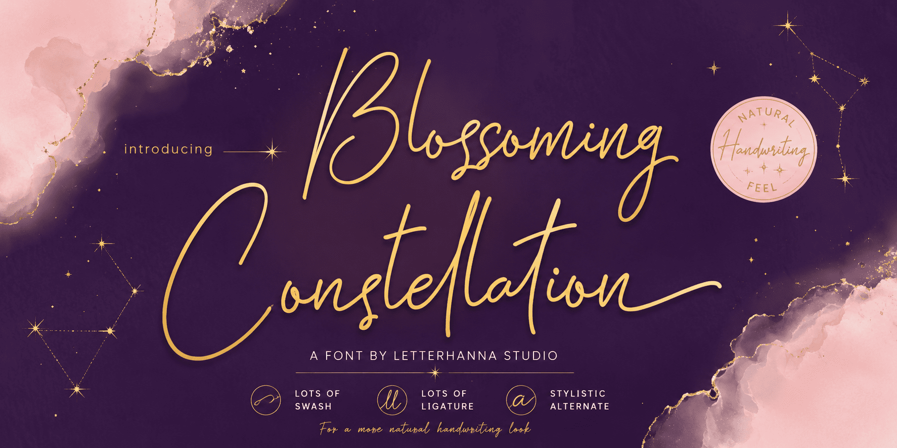 Blossoming Constellation Font