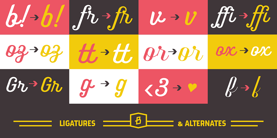 Benson Script bridges that genre gap between frill and function.