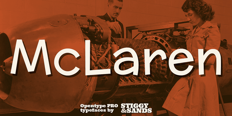 McLaren Pro was created to act as a generic go-to comic style lettering.