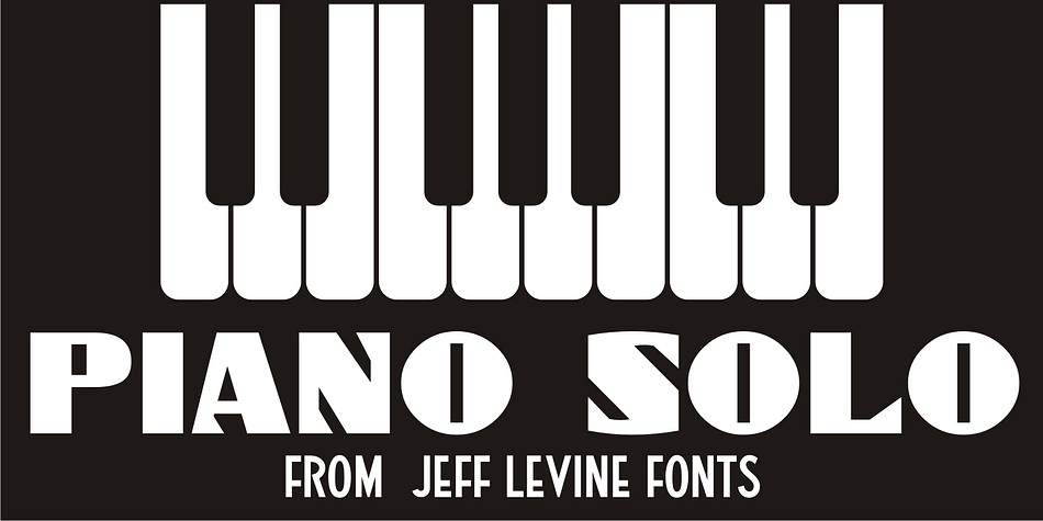 The hand-lettered name on a couple of 1940s-era piano course books was the basis for Piano Solo JNL.