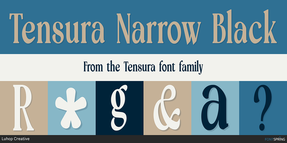 Tensura Narrow Black Font