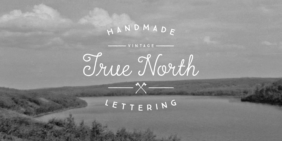 True North is a vintage inspired typeface with 16 styles and a monoline script.