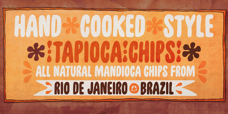 Unpack font family sample image.