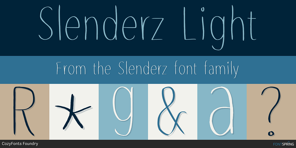 Slenderz Light Font