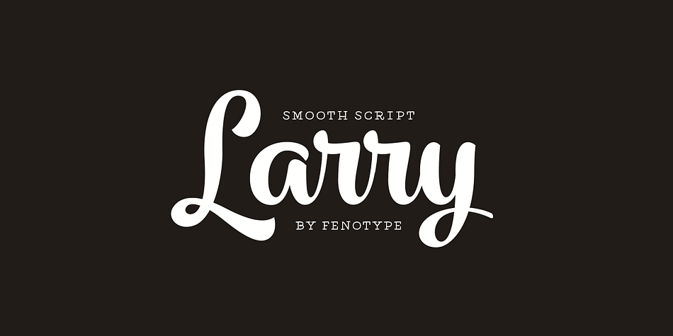 Larry works great with just Standard Ligatures on but for more customized look click on Swash, Stylistic or Titling Alternates in any OpenType savvy program or open Glyph Palette for even more alternate characters.