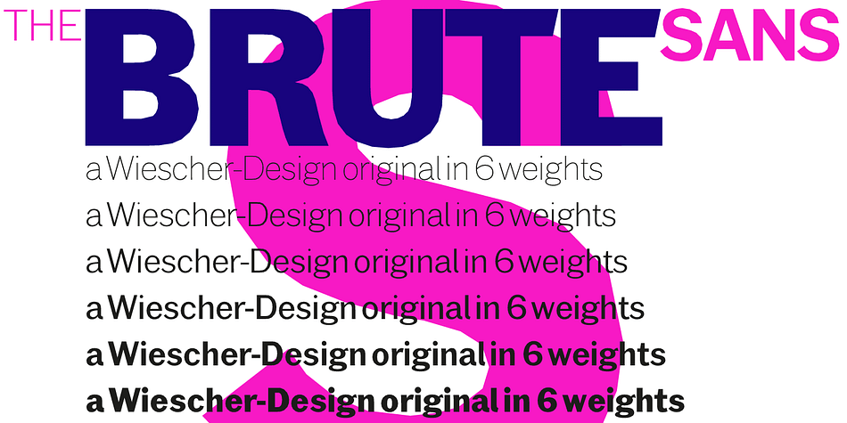 Brute Sans is the typeface you should use if you need a really different look, since Sans typefaces tend by design to look very similar.