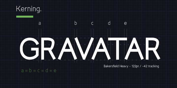 Highlighting the Bakersfield font family.