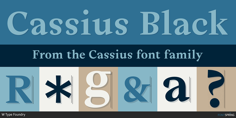 Cassius Black Font