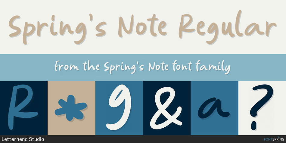 Spring’s Note Regular Font