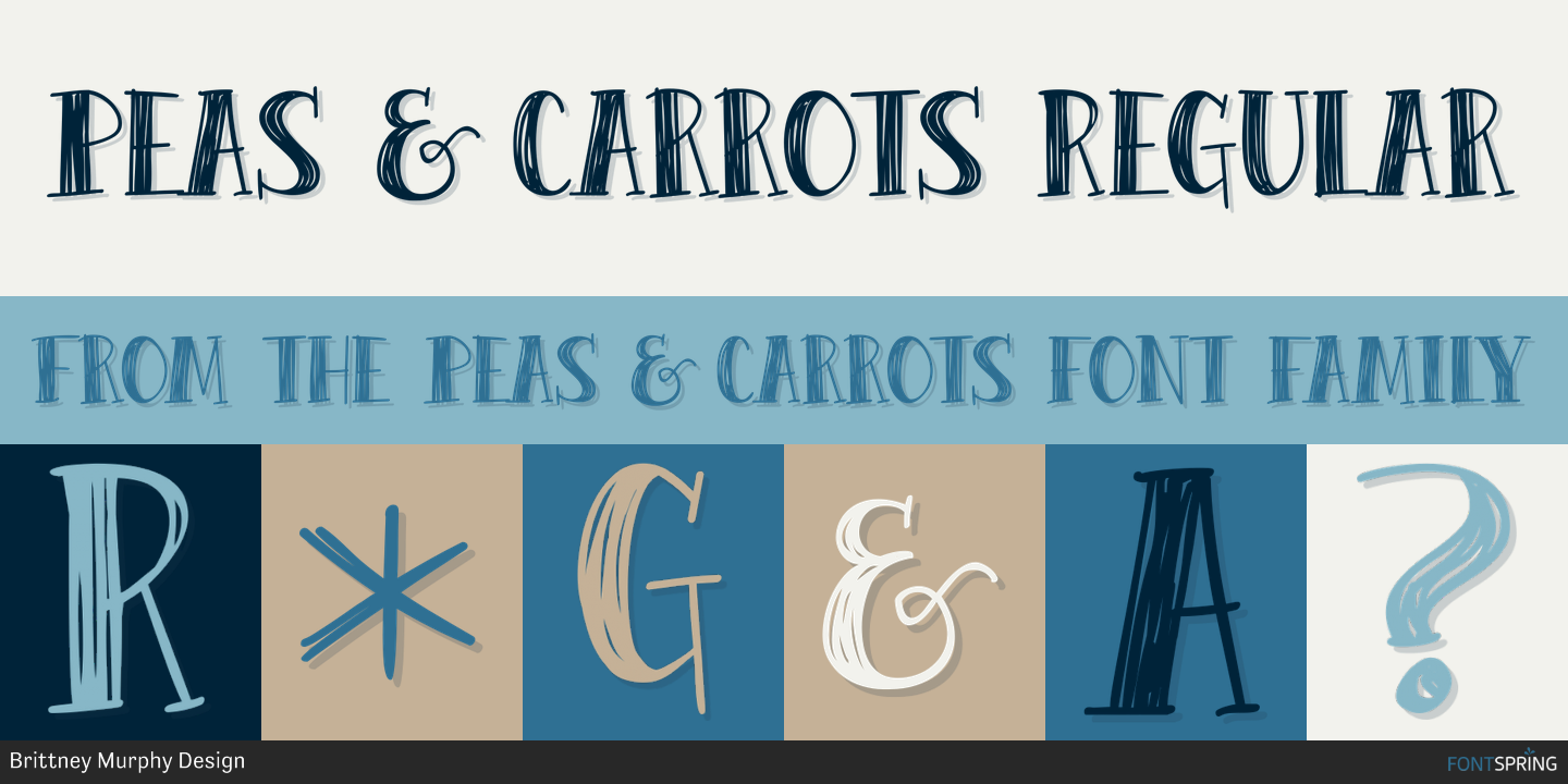 Fonts similar to Peas & Carrots