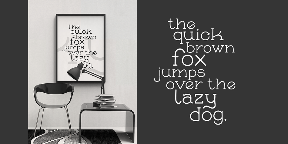 The glyphs written in small letters are looking normal, but try to write just in caps to get the real crazy nature and fresh style of the font.