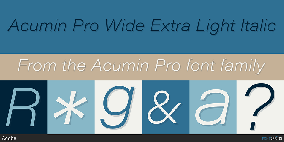 Email Citron Sukkerrør Acumin Pro Wide Font Collection by Adobe - Fontspring