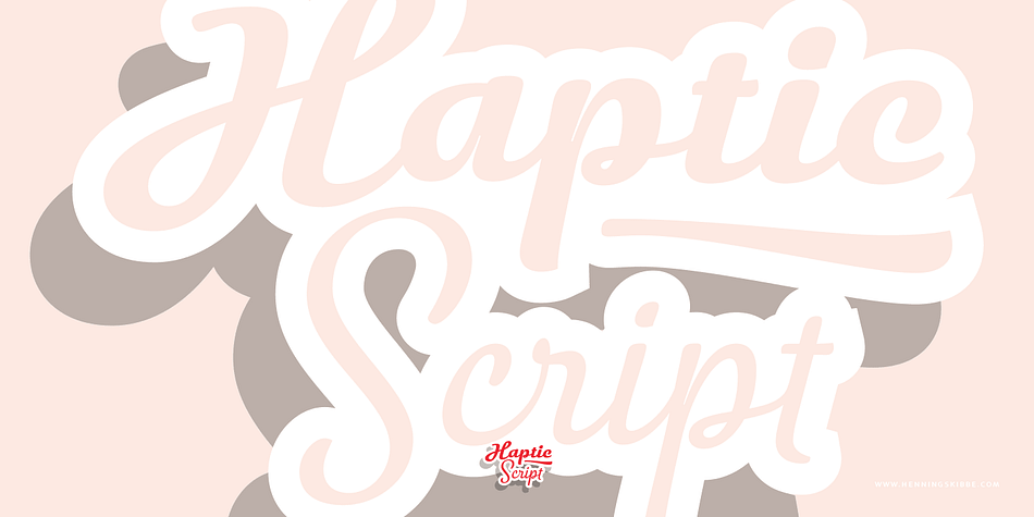The Haptic Script family is a connected brush script with a warm, personal and soft character in five styles.