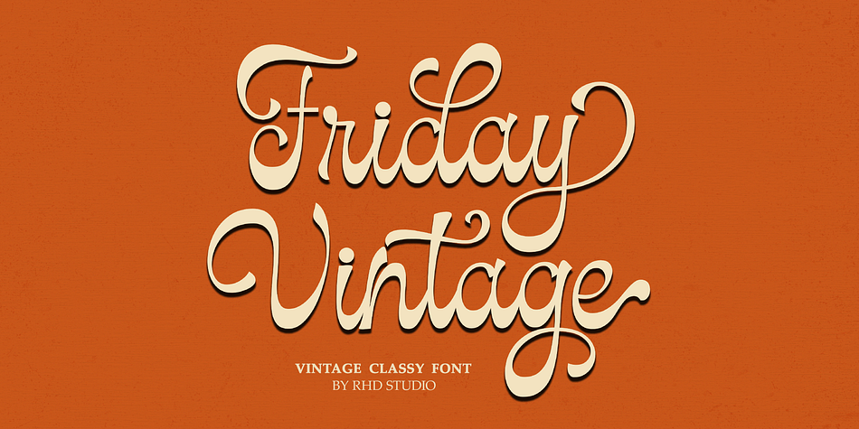 Friday Vintage Font