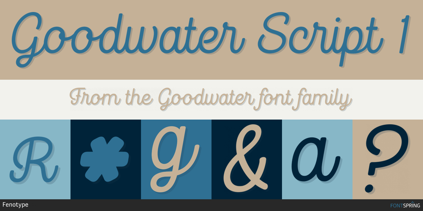 Fonts similar to Goodwater
