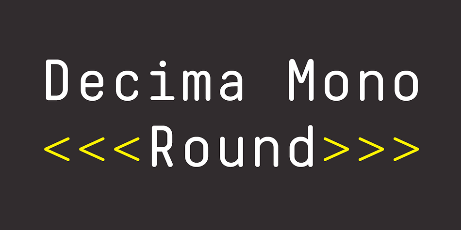 Decima Mono Round – another addition to the Decima fonts family.