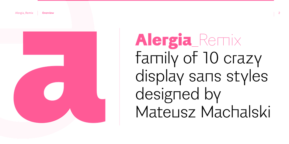 Alergia Remix was designed by Mateusz Machalski.