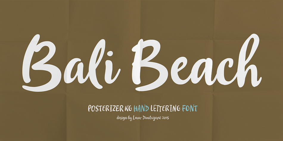 Displaying the beauty and characteristics of the Bali Beach font family.