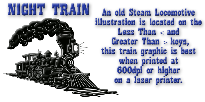 Night Train is a new font built from the ground up; while Night Train may resemble an old classic wood type there are a few lines that make this font a little more modern setting it apart from other wood type revivals.