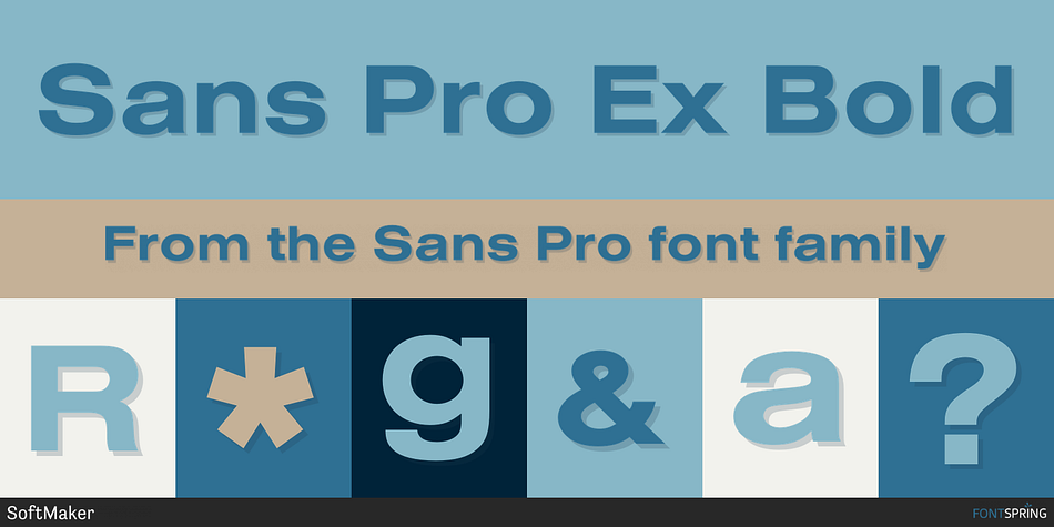 Sans Pro Ex Bold Font