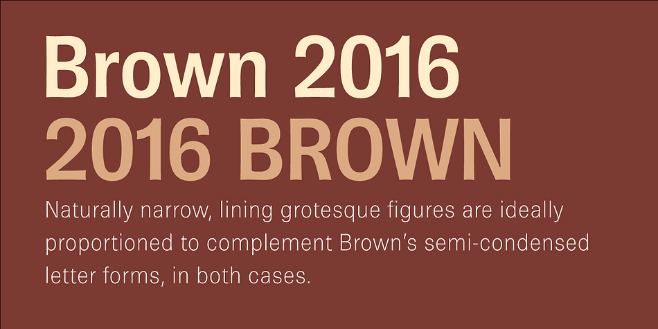 Displaying the beauty and characteristics of the Brown Pro font family.