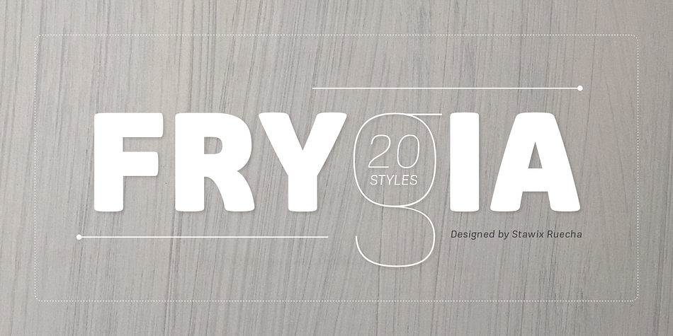 Frygia is inspired by the astonishing mythology along with a new method and approach of type design.