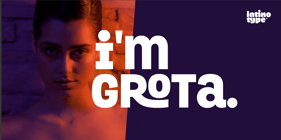 Grota is a twelve font, display sans family by Latinotype.