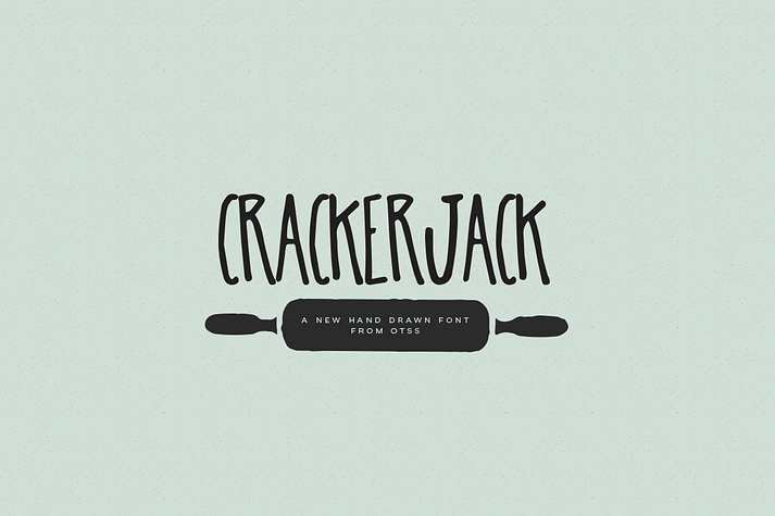 Cracker Jack is an all uppercase handlettered font.