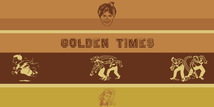 Highlighting the GoldenTimes font family.