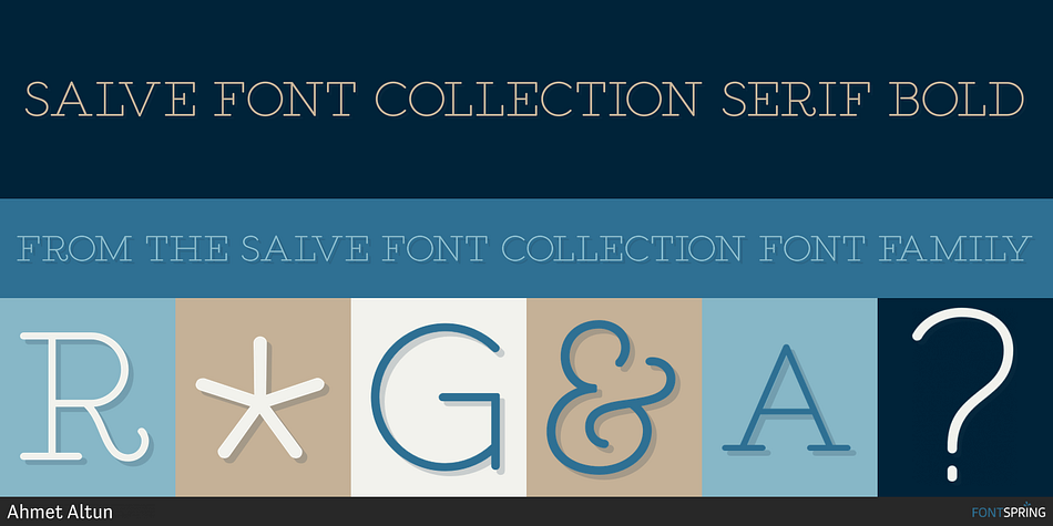 Salve Font Collection Serif Bold Font