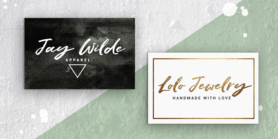 Highlighting the May Wilde font family.