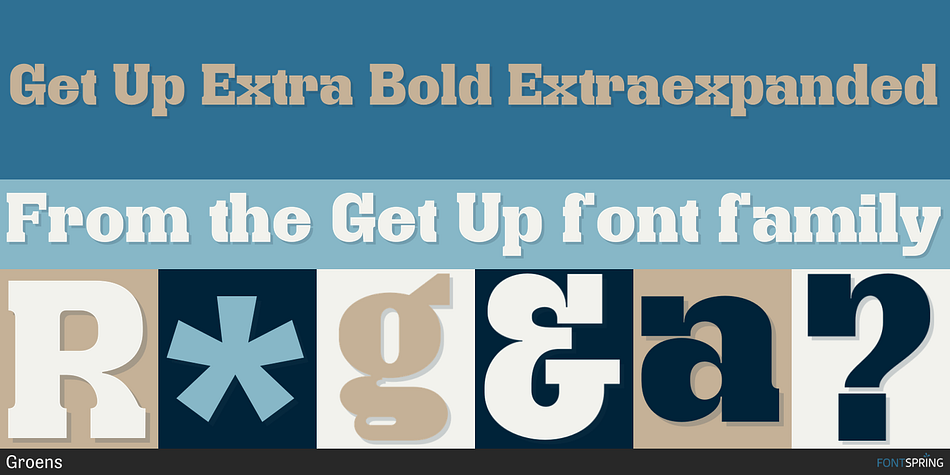 Get Up Extra Bold Extraexpanded Font