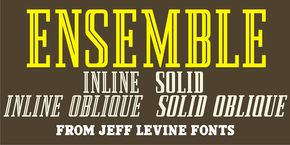 A 1940s-era edition of the sheet music for the Marine Corps Hymn offered up the hand lettering which comprises Ensemble Inline JNL.