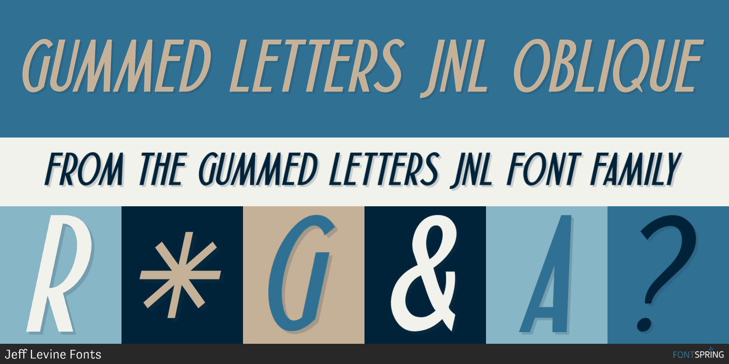 Mailbox Letters Two JNL Font