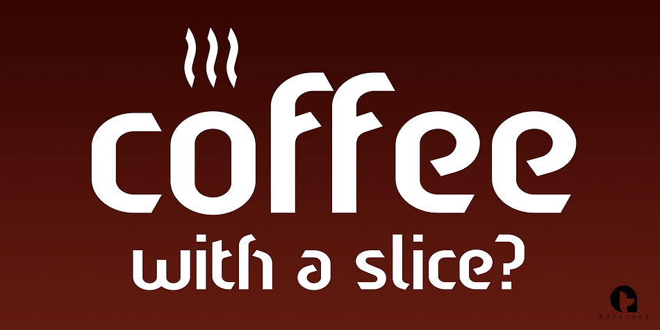 Sliced Open is a a seven font family.