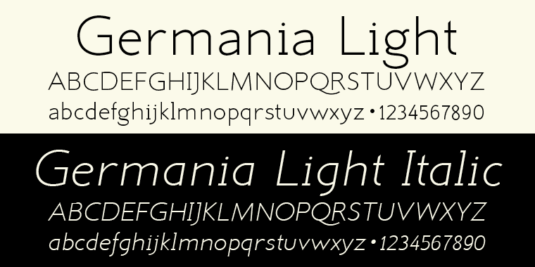 This monoline font with its classic proportions and personality is good for lots of occasions.