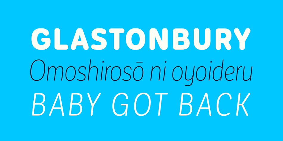 Corporative Sans Rounded Condensed comes with Latinotype